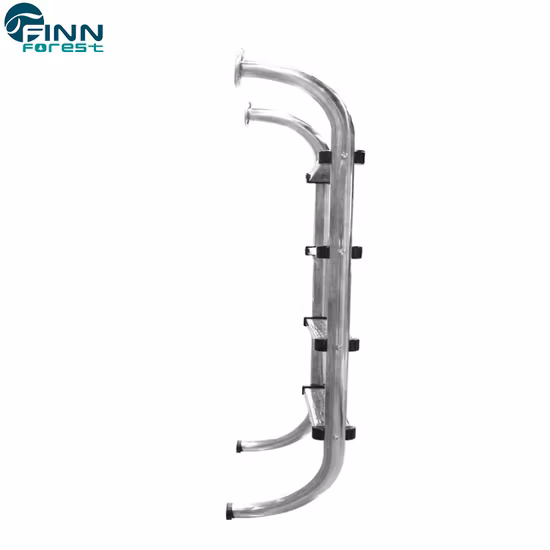 Pasos de escalera para piscina sobre el suelo de acero inoxidable 304/316 aceptados por OEM