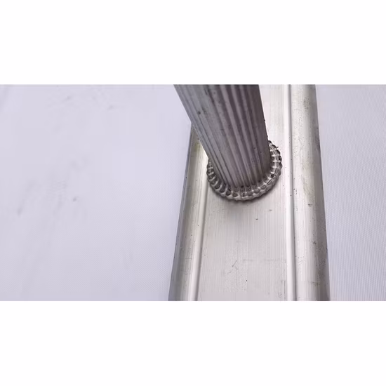 Escalera de extensión doble accionada por cuerda de aluminio con peldaños en forma de D de buena calidad
