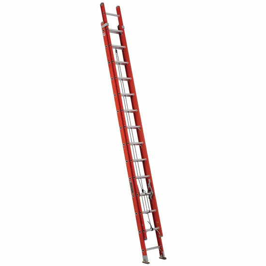 Escalera de cuerda contra incendios telescópica y de extensión de aluminio y aluminio de 6m a 12m con 2*20 escalones